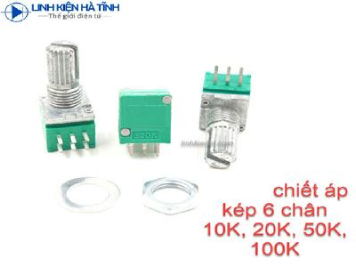 CHIẾT ÁP ĐÔI B10K RK097G CHIẾT ÁP ĐÔI B10K RK097G